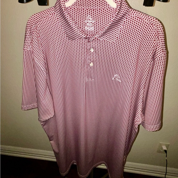 Rhoback Maroon Geometric Button Down Shirt (Texas) - Picture 2 of 4